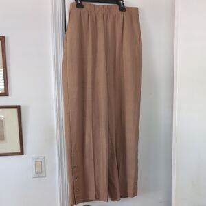 Elegant Tan Linen Pants